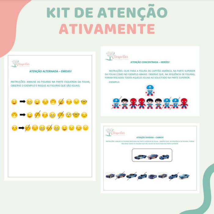 Ativamente - Atenção Concentrada, Dividida e Alternada - Imagem 1