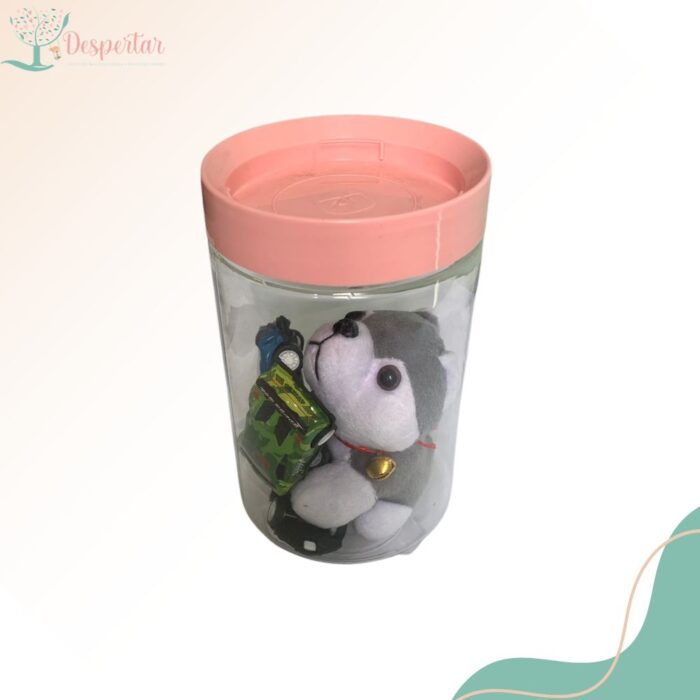 Pote Transparente com Miniaturas - Imagem 1