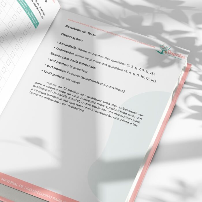 Manual de avaliação psicológica para bariátrica - Imagem 2